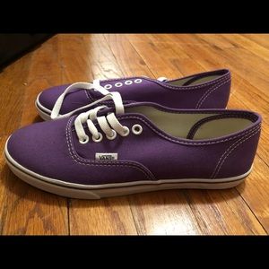 Brand new purple vans.